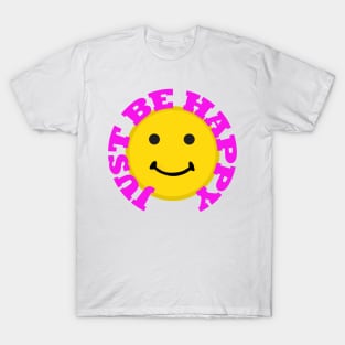 Retro Smiley Face Smile Be Happy T-Shirt